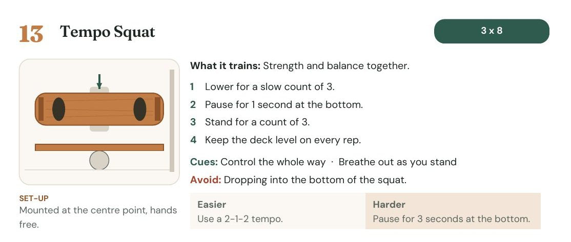 Exercise card 5 from the Find Your Balance program